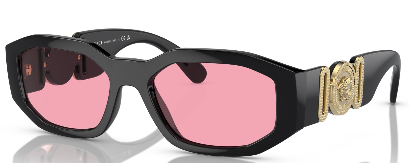 Versace Sunglasses VE4361 GB184 53mm Black / Pink Lens