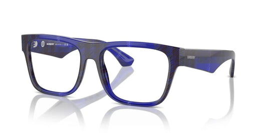 Burberry BE2411 4114 Eyeglasses 53mm Check Blue / Clear Demo Lens