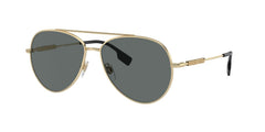 Burberry Sunglasses BE3147 110981 58mm Light Gold / Dark Grey Polar Lens