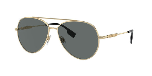 Burberry Sunglasses BE3147 110981 58mm Light Gold / Dark Grey Polar Lens
