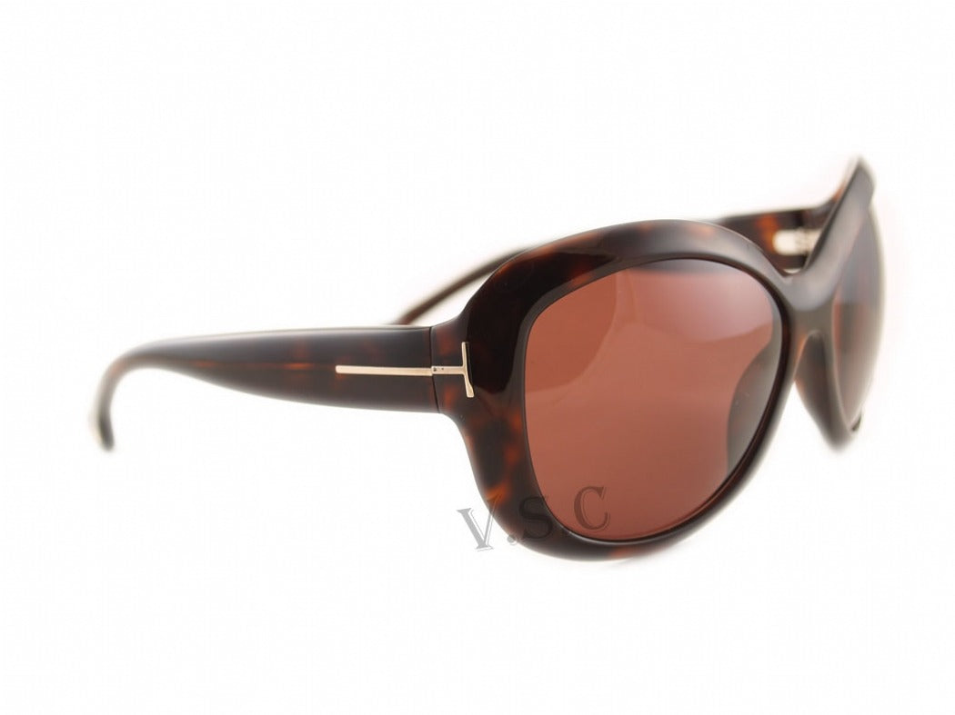 Tom Ford Sunglasses TF82 Veronique 160 60mm Dark Havana / Brown Lens (VINTAGE)