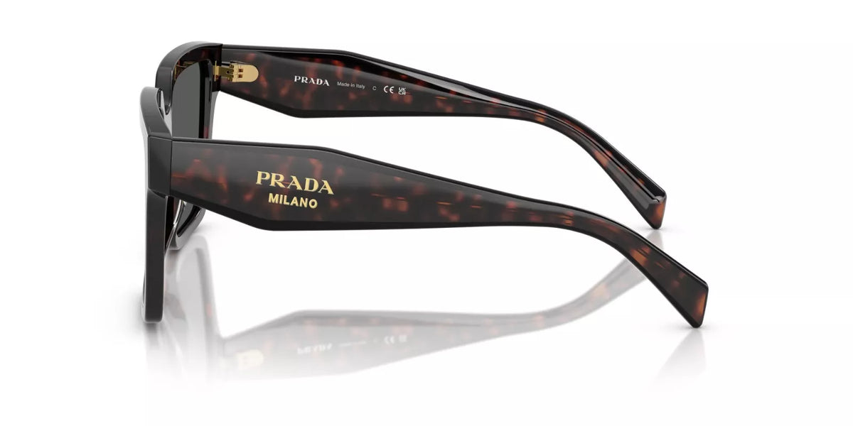 Prada Sunglasses PR24ZS 17N40L 56mm Root Tortoise / Dark Grey Lens