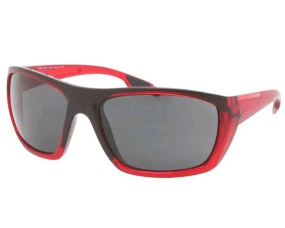 Prada Sport Sunglasses PS 01OS MAP1A1 61mm Bordeaux Demi / Grey Lens