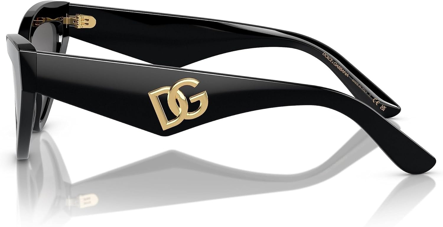 Dolce & Gabbana Sunglasses DG4439 501/87 55mm Black / Dark Grey Lens