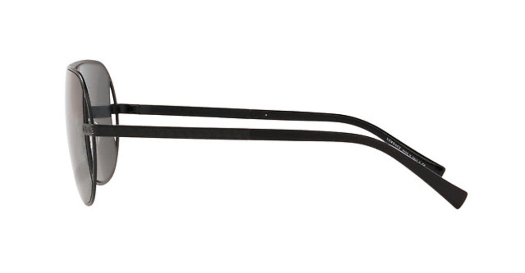 Versace Pilot Sunglasses VE2212 100987 57mm Matte Black / Grey Lens