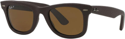 Ray-Ban RB2140QM 1153N6 Sunglasses 50mm Leather Brown / Brown Polarized Lens