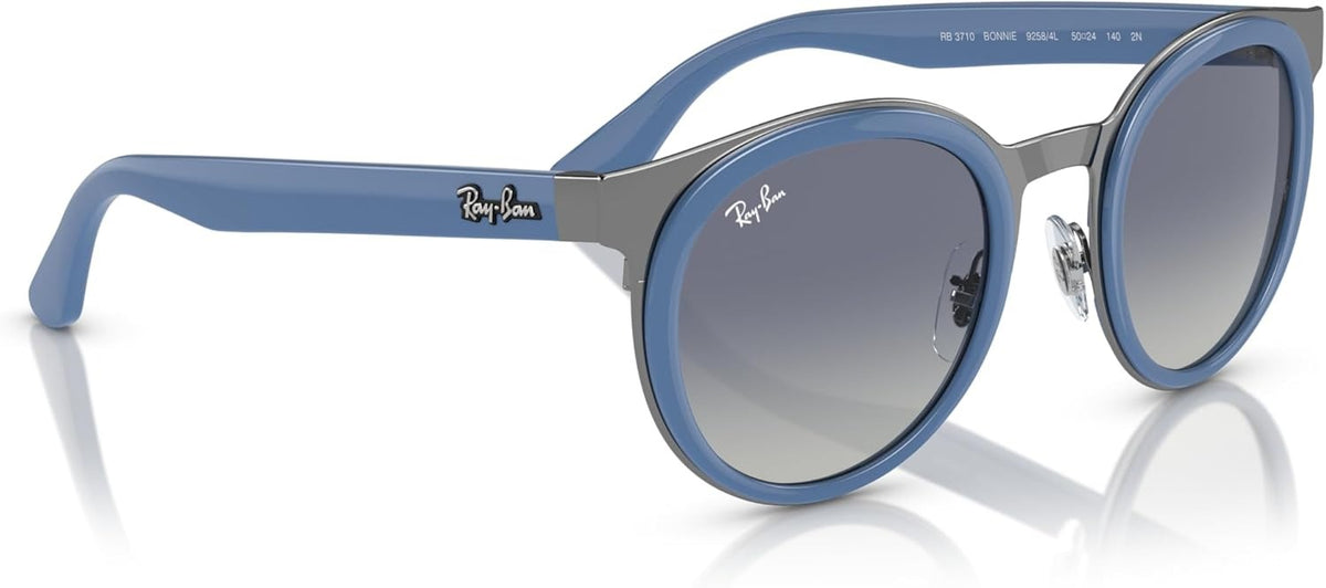 Ray-Ban RB3710 92584L Sunglasses 50mm Light Blue on Gunmetal / Grey Gradient
