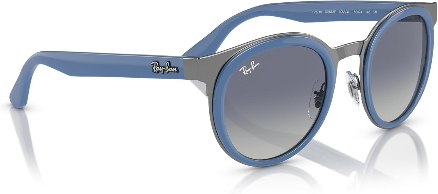 Ray-Ban RB3710 92584L Sunglasses 50mm Light Blue on Gunmetal / Grey Gradient