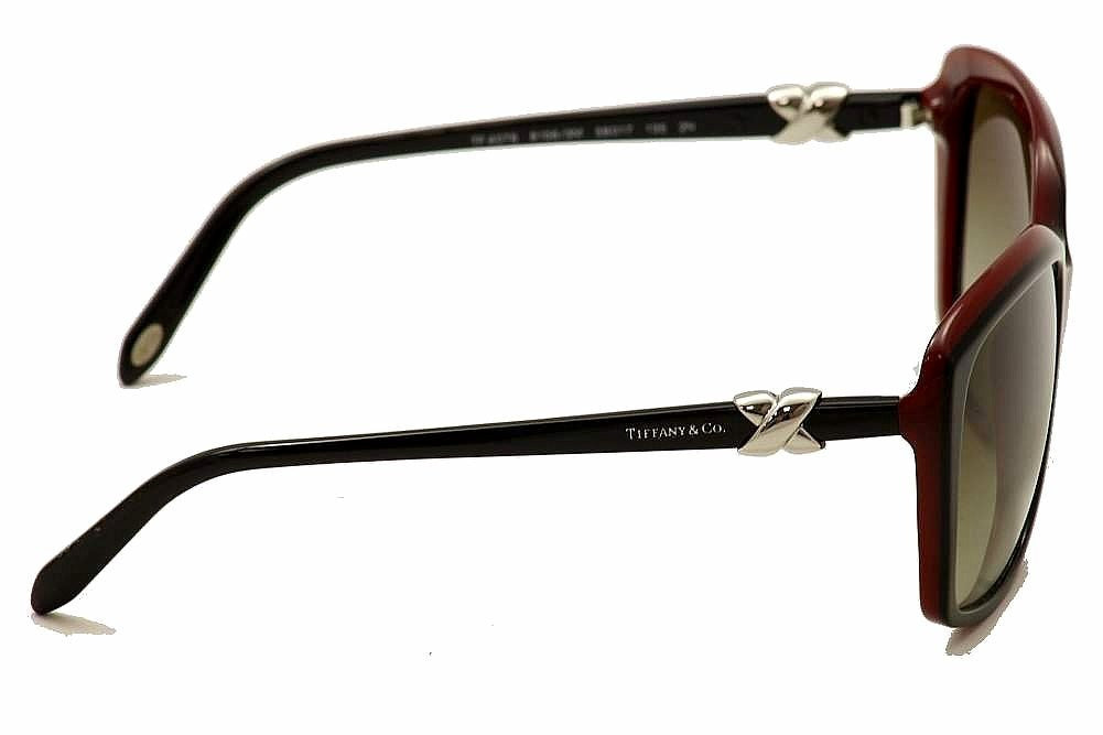 Tiffany &amp; Co VINTAGE Sunglasses TF4076 8156/3M 58mm Black Red / Gradient Lens