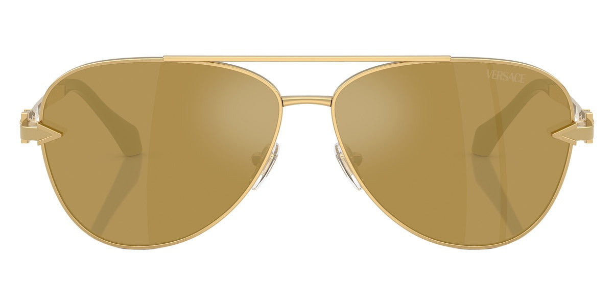 Versace Sunglasses VE2283 10027I 61mm Gold / Brown Mirror Gold Lens