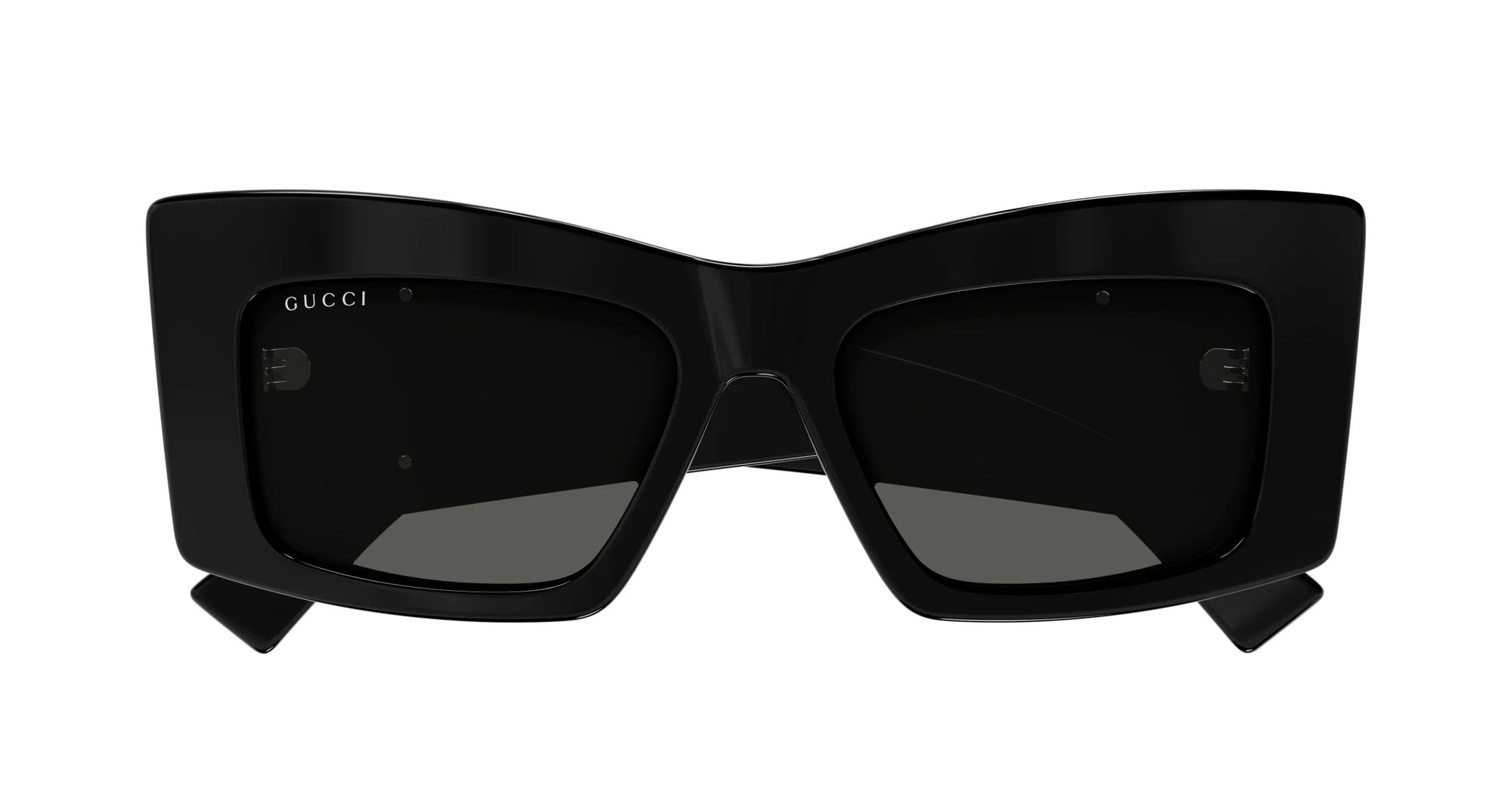 Gucci Sunglasses GG1842S 001 53mm Shiny Black / Grey Lens