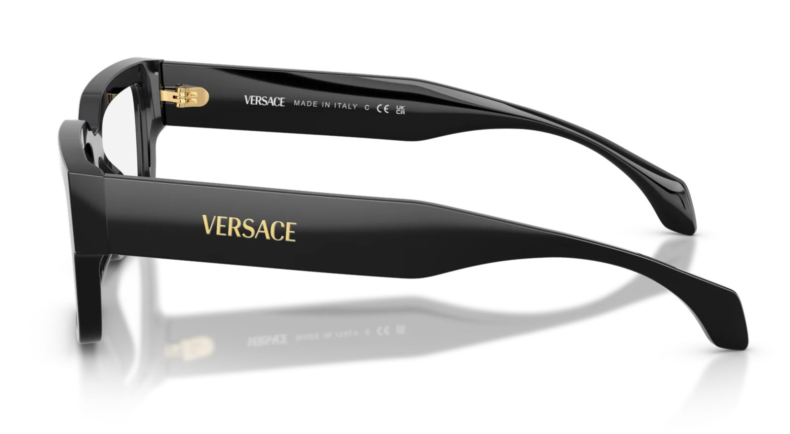 Versace Eyeglasses VE3374U GB1 53mm Black / Demo Lens