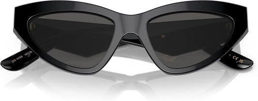 Dolce & Gabbana Sunglasses DG4439 501/87 55mm Black / Dark Grey Lens