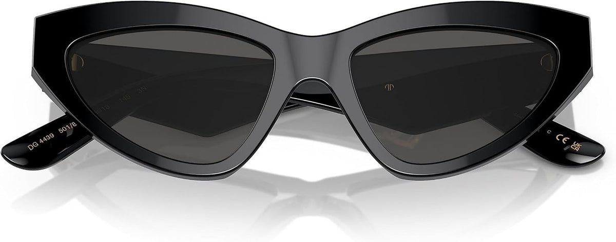 Dolce &amp; Gabbana Sunglasses DG4439 501/87 55mm Black / Dark Grey Lens