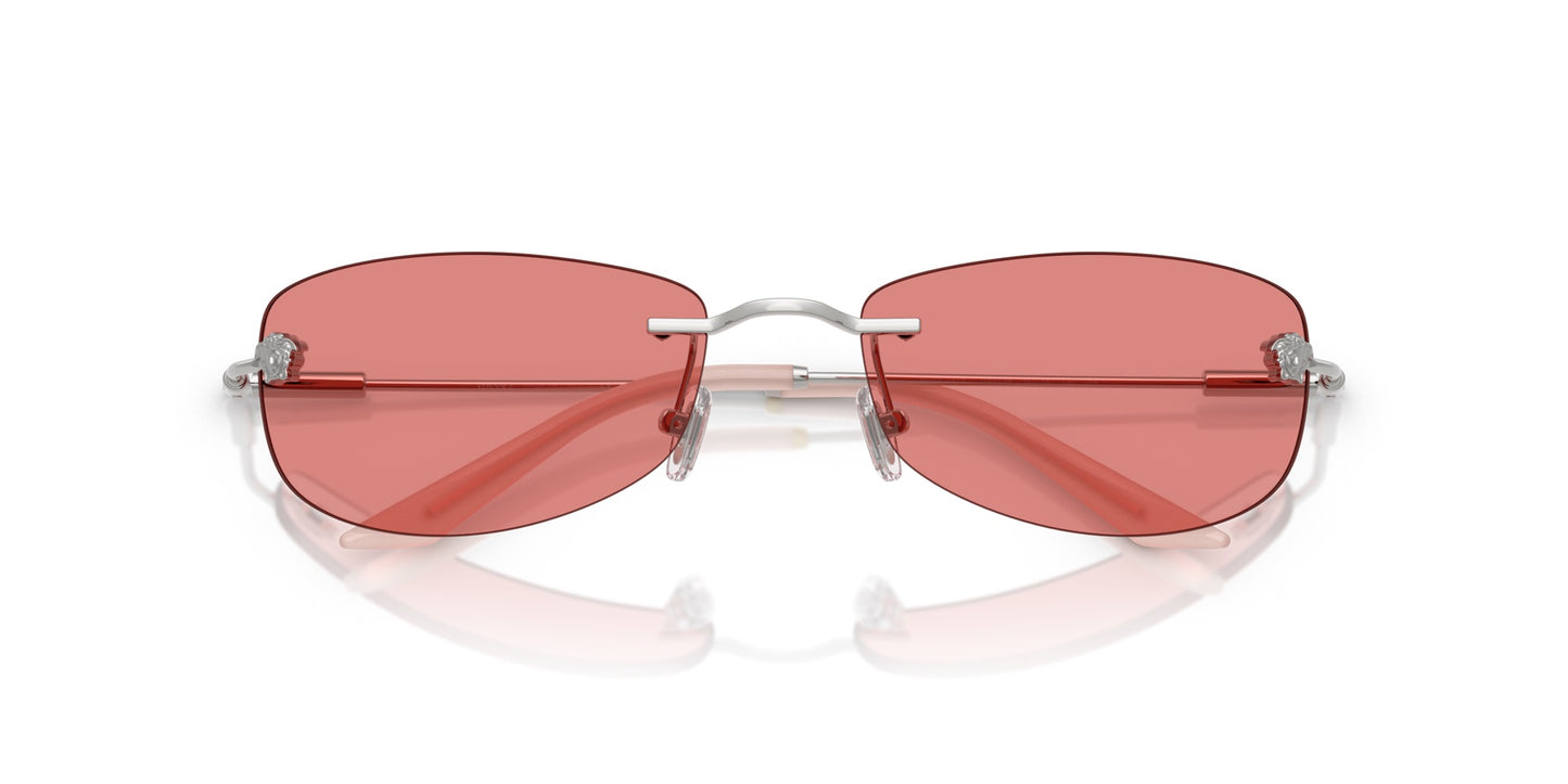 Versace Sunglasses VE2279 1000/84 60mm Silver / Pink Lens