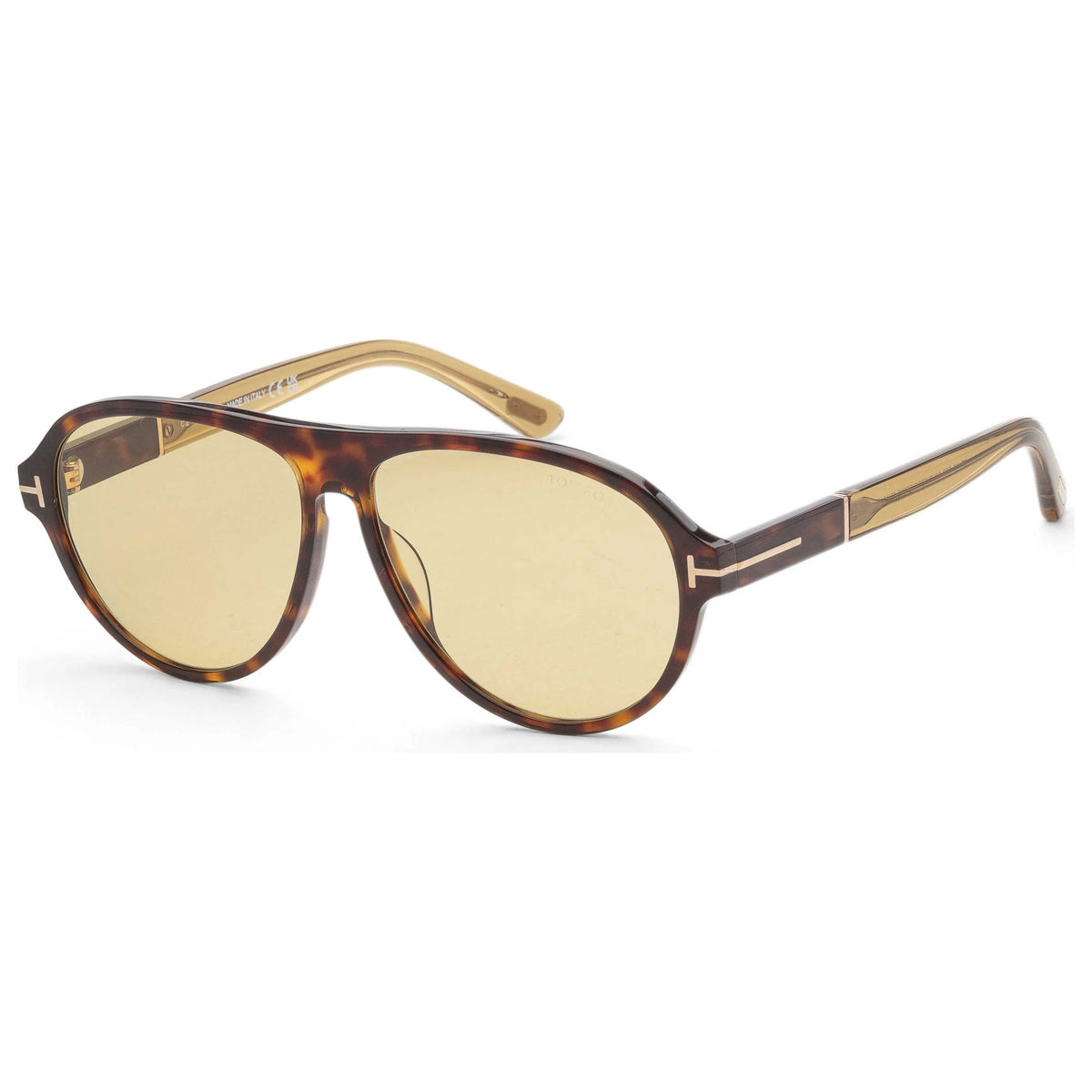 Tom Ford Quincy Sunglasses FT1080 52N 59mm Dark Havana / Green Photochromic Lens