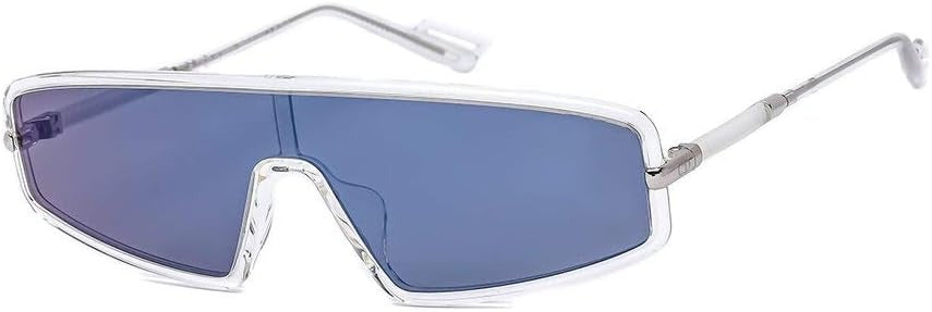 Dior Sunglasses DIORMERCURE 900C8 99mm Crystal / Light Blue Mirror Lens