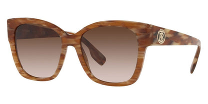 Burberry Ruth BE4345 391513 Sunglasses 54mm Brown / Brown Gradient Lens