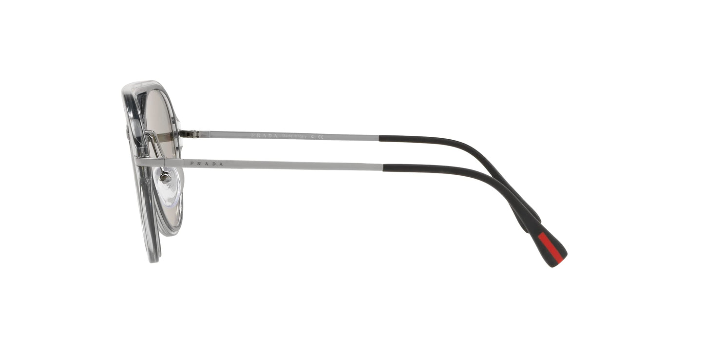 Prada Sport Sunglasses SPS04TS 3QG2B0 57mm Crystal Grey / Silver Mirror Lens