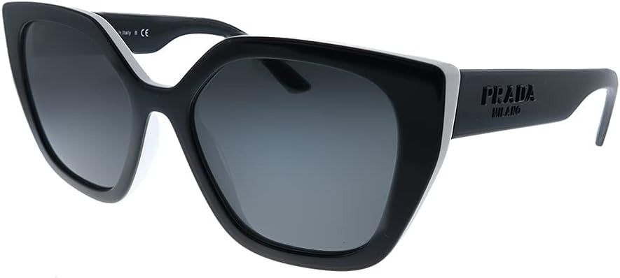 Prada Sunglasses PR24XS YC45S0 52mm Black Ivory / Grey Gradient Lens