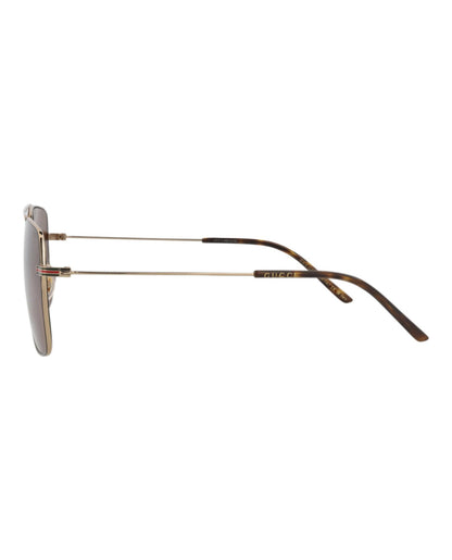 Gucci Sunglasses GG1053SK 002 61mm Gold / Gold Brown Lens
