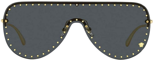 Versace Sunglasses VE2230B 100287 45mm Gold / Dark Grey Lens
