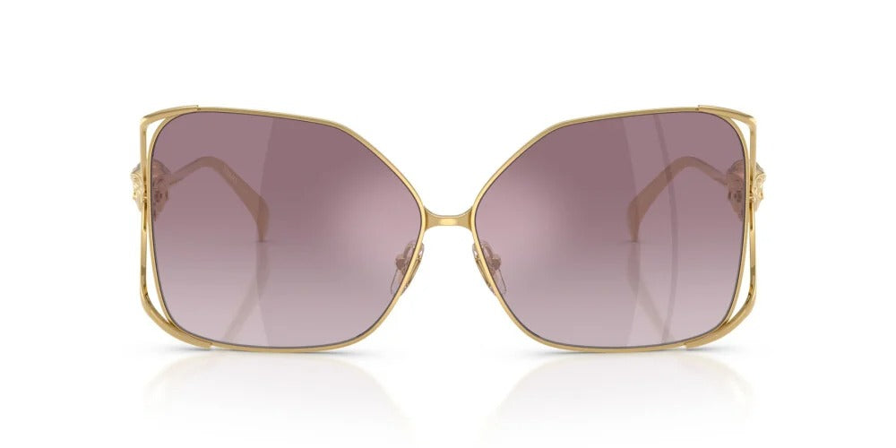 Versace Sunglasses VE2288 10026X 62mm Gold / Gradient Violet Mirror Silver Lens