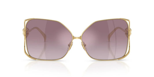 Versace Sunglasses VE2288 10026X 62mm Gold / Gradient Violet Mirror Silver Lens