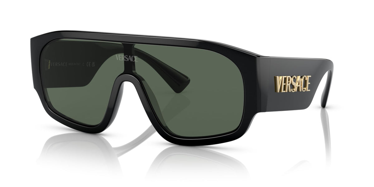 Versace Sunglasses VE4439 GB171 33mm Black / Dark Green Lens