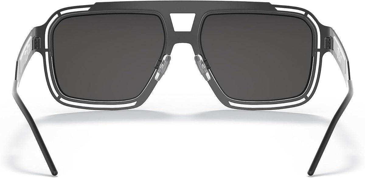 Dolce & Gabbana Sunglasses DG2270 3276/87 57mm Matte Black Grey / Grey Lens