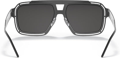 Dolce & Gabbana Sunglasses DG2270 3276/87 57mm Matte Black Grey / Grey Lens