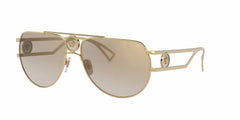 Versace Sunglasses VE2225 10027I 60mm Gold / Brown Mirror Gold Gradient Lens