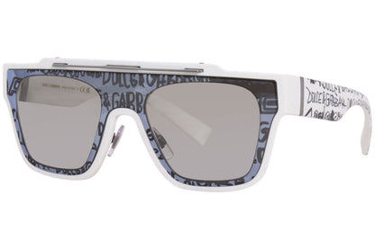 Dolce & Gabbana Sunglasses DG6125 33126V White / Light Grey Mirror Grad Silver