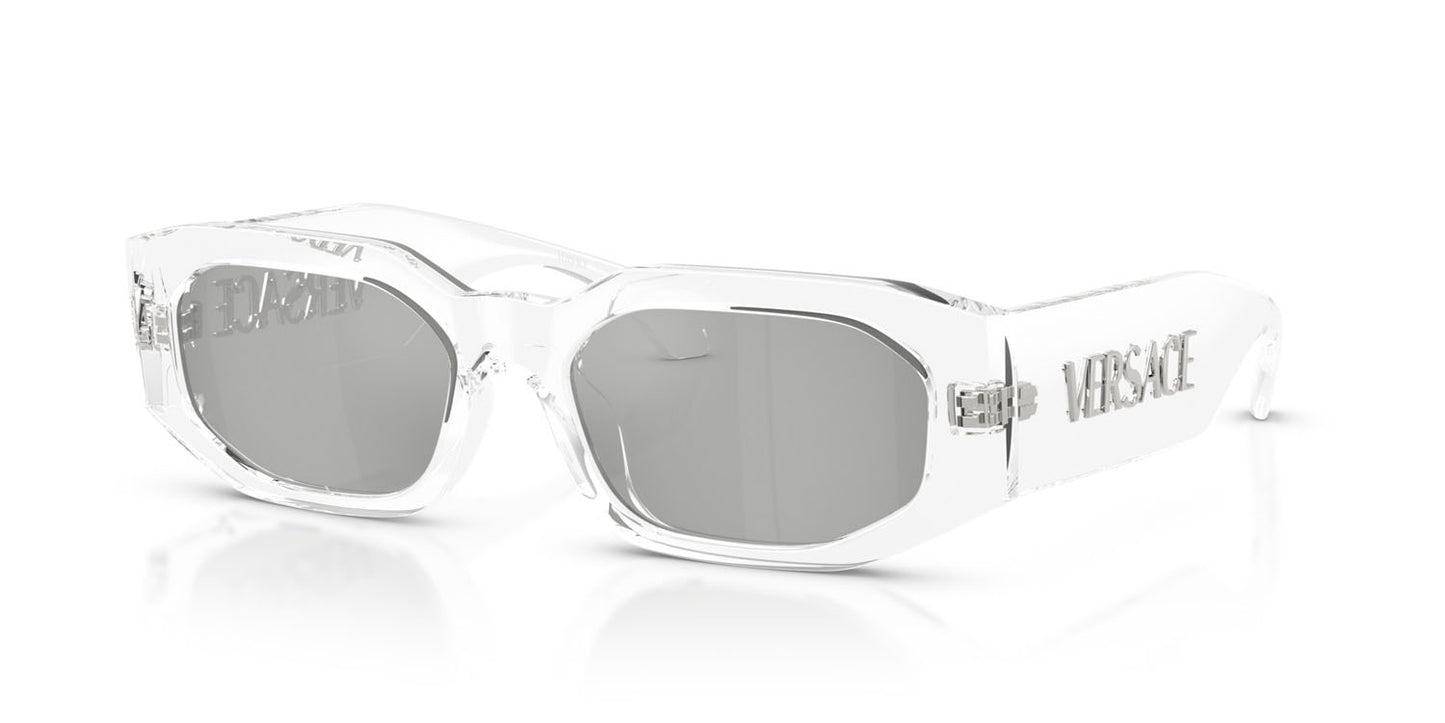 Versace Sunglasses VE4489U 148/8V 55mm Transparent / Clear Mirror Silver Lens