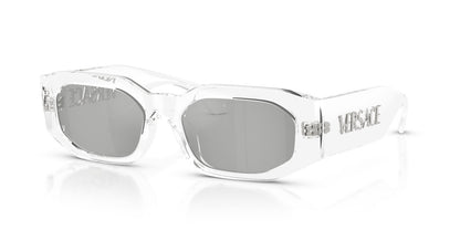 Versace Sunglasses VE4489U 148/8V 55mm Transparent / Clear Mirror Silver Lens
