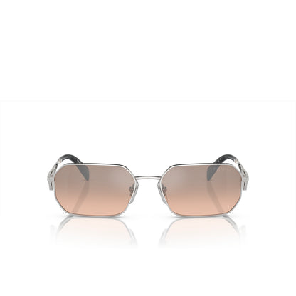 Prada Sunglasses PRA51S 1BC8J1 58mm Silver / Brown Mirror Silver Gradient Lens