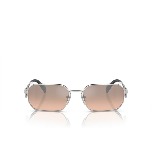 Prada Sunglasses PRA51S 1BC8J1 58mm Silver / Brown Mirror Silver Gradient Lens