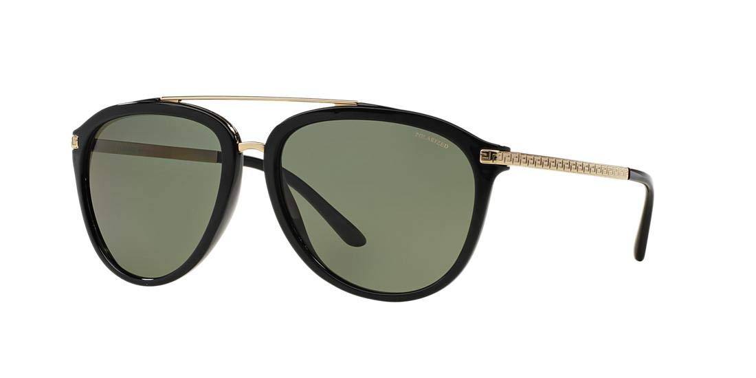 Versace Sunglasses VE4299 GB1/9A 58mm Black / Polar Green Lens