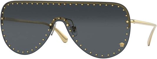 Versace Sunglasses VE2230B 100287 45mm Gold / Dark Grey Lens