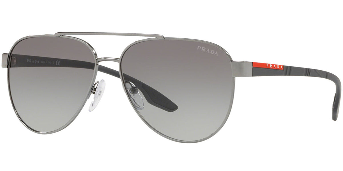 Prada Sport Sunglasses PS54TS 5AV3M1 61mm Gunmetal / Grey Gradient Lens