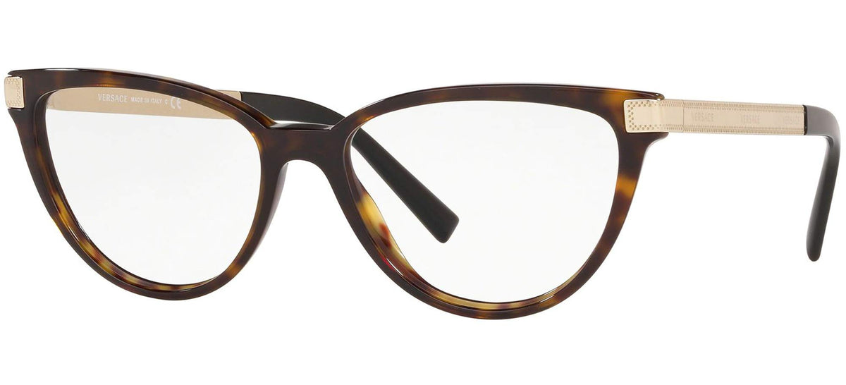 Versace Eyeglasses VE3271 108 54mm Havana / Demo Lens