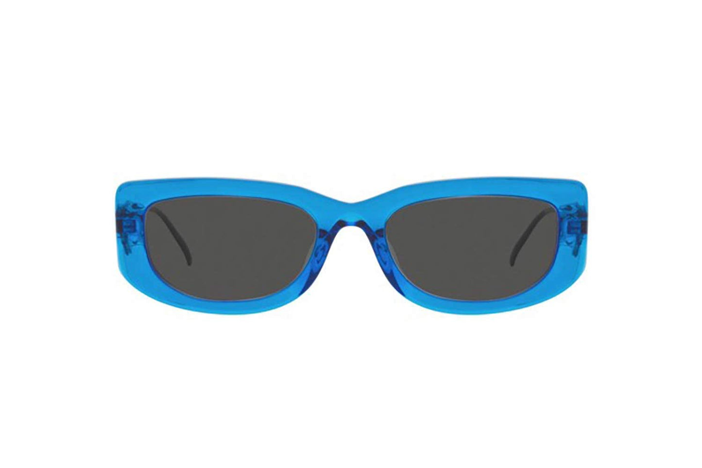 Prada Sunglasses PR14YS 18M5S0 53mm Crystal Electric Blue / Dark Grey Lens