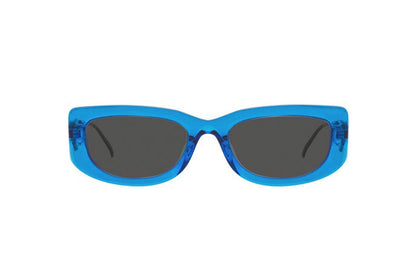 Prada Sunglasses PR14YS 18M5S0 53mm Crystal Electric Blue / Dark Grey Lens