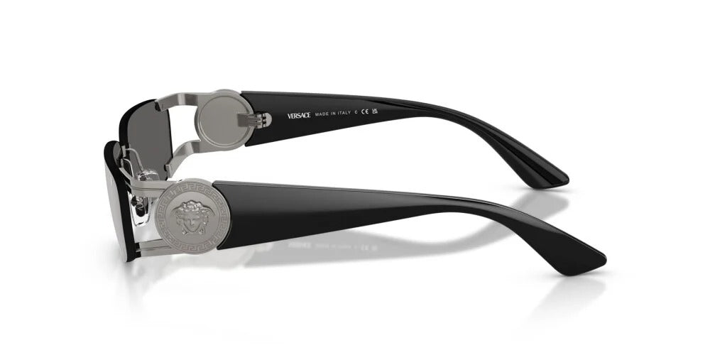 Versace VE2291 10006G Sunglasses 59mm Gunmetal / Dark Grey Mirror Silver Lens