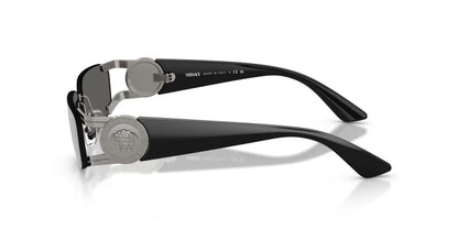 Versace VE2291 10006G Sunglasses 59mm Gunmetal / Dark Grey Mirror Silver Lens