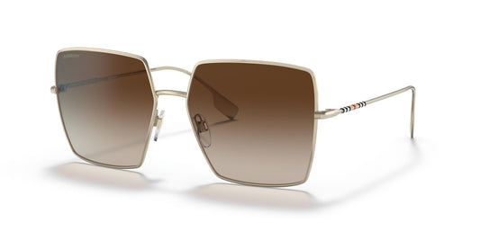 Burberry Daphne Sunglasses BE3133 110913 58mm Light Gold / Brown Gradient Lens