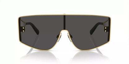 Dolce & Gabbana Sunglasses DG2305 02-87 44mm Gold / Dark Grey Lens