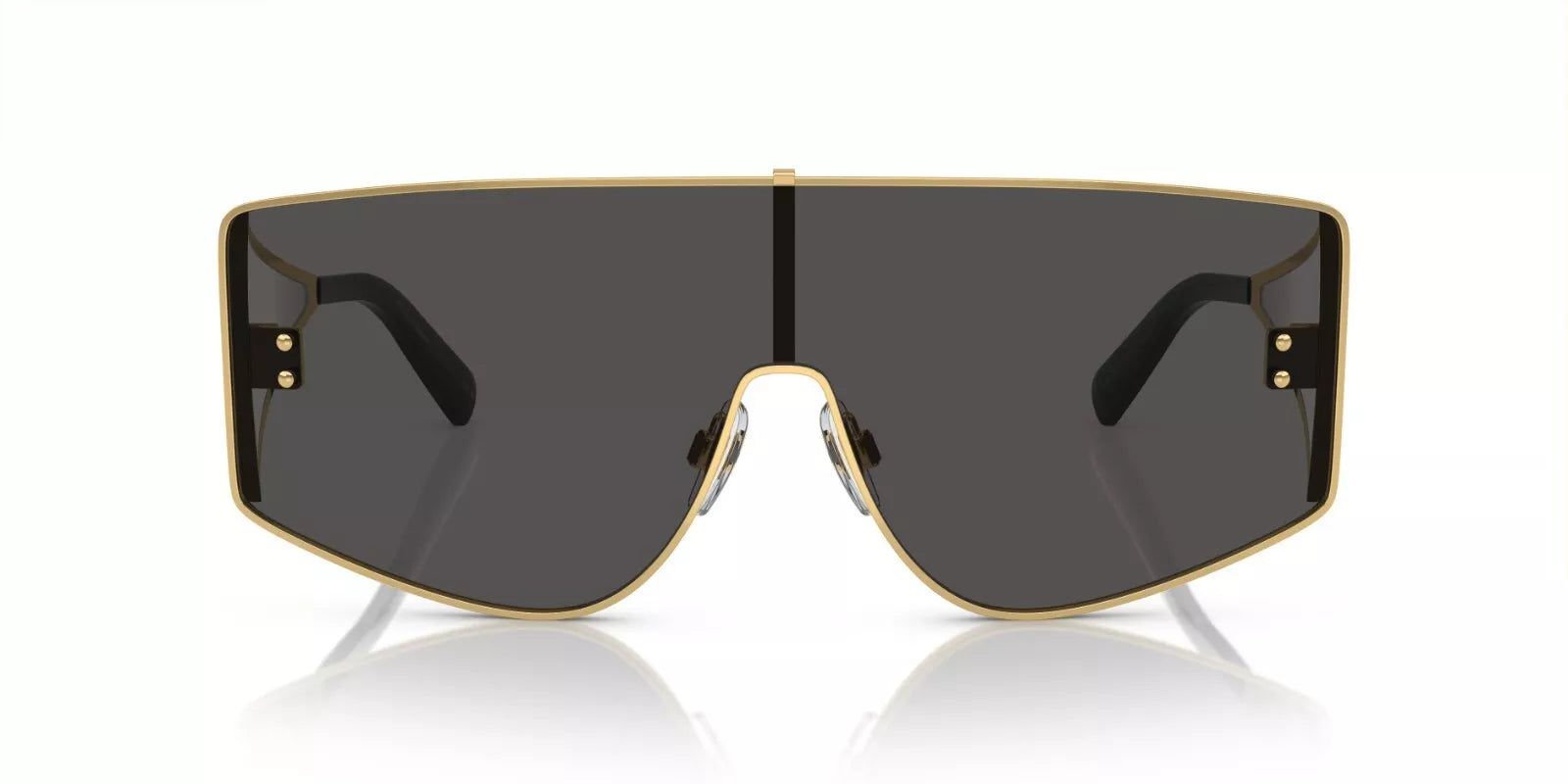 Dolce & Gabbana Sunglasses DG2305 02-87 44mm Gold / Dark Grey Lens