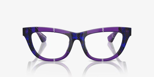 Burberry Eyeglasses BE2406U 4113 50mm Check Violet / Demo Lens