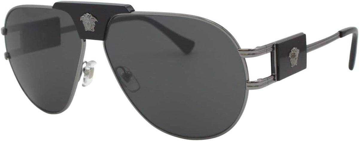 Versace Sunglasses VE2252 100187 63mm Gunmetal / Dark Grey Lens